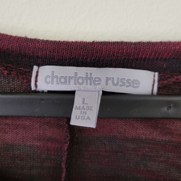 Charlotte Russe Stripe t-shirt  L - Picture 3 of 5